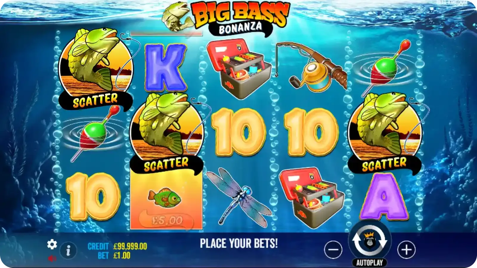 Free Spins in slot Big Bass Bonanza