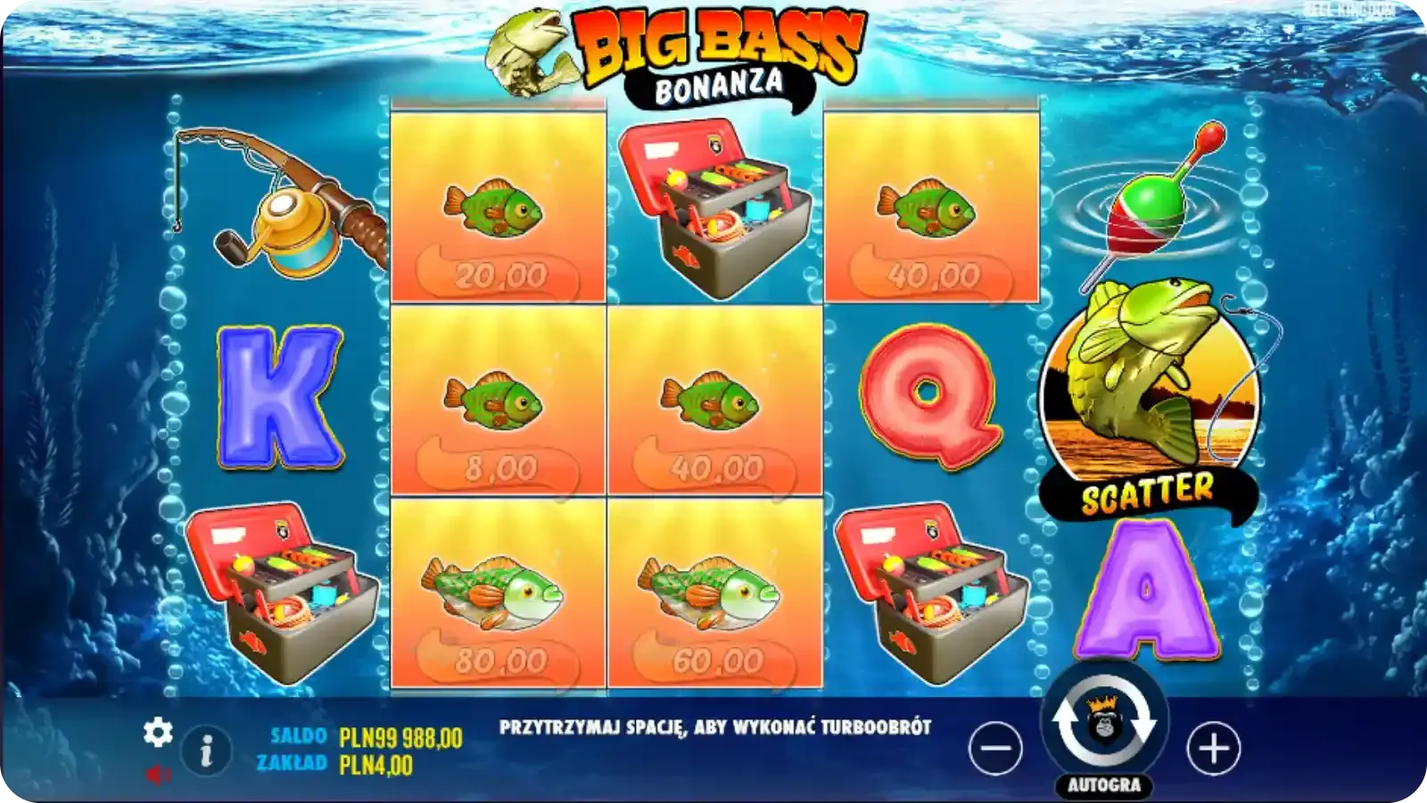 Funkcje bonusowe Big Bass Bonanza