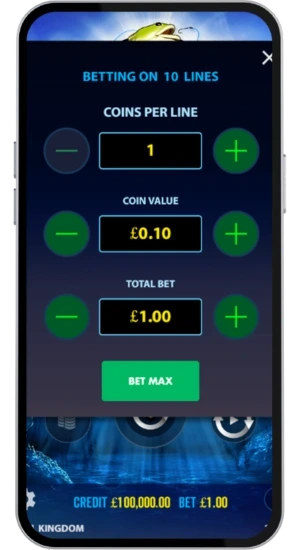 Set bet Big Bass Bonanza
