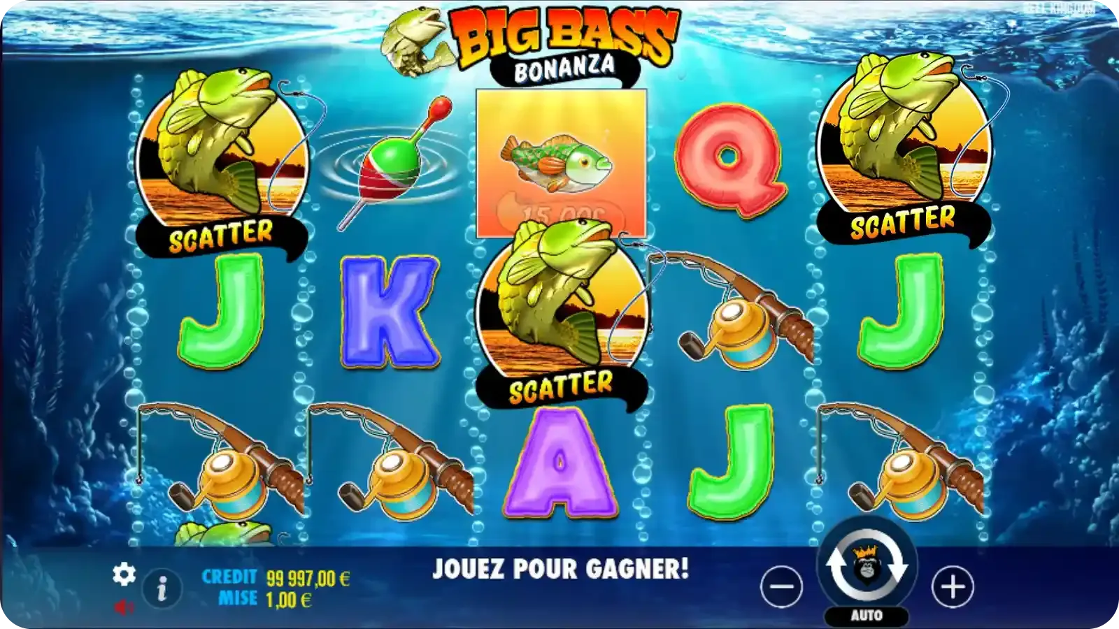 Tours gratuits dans la machine Big Bass Bonanza
